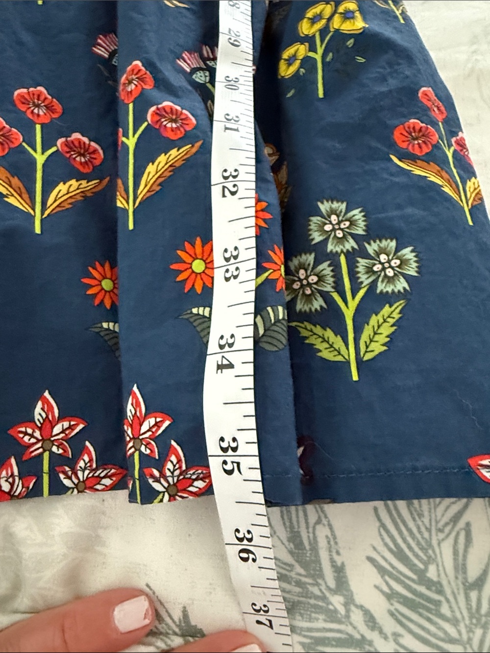 entro Navy Floral Smocked Midi Dress - Picture 10 of 10